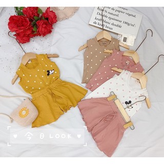 Set Mickey chấm bi cực xinh cho bé