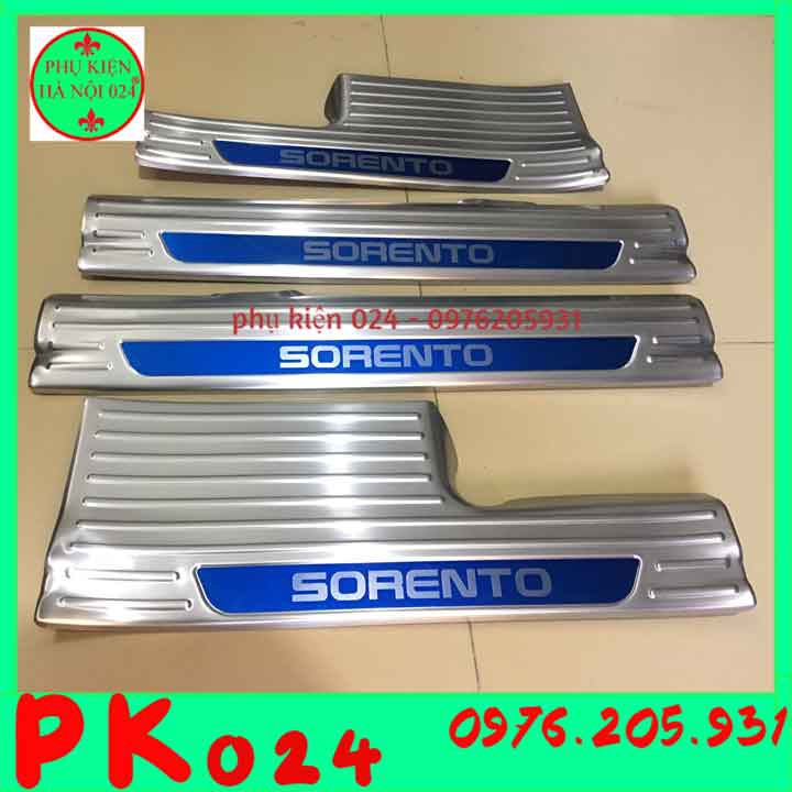 [Sorento 2020-2021] Bộ 4 Nẹp Bước Chân Trong Inox Sorento 2020 2021 Cao Cấp