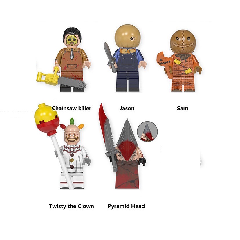 Bộ 5 nhân vật minifigures kinh dị WM6101