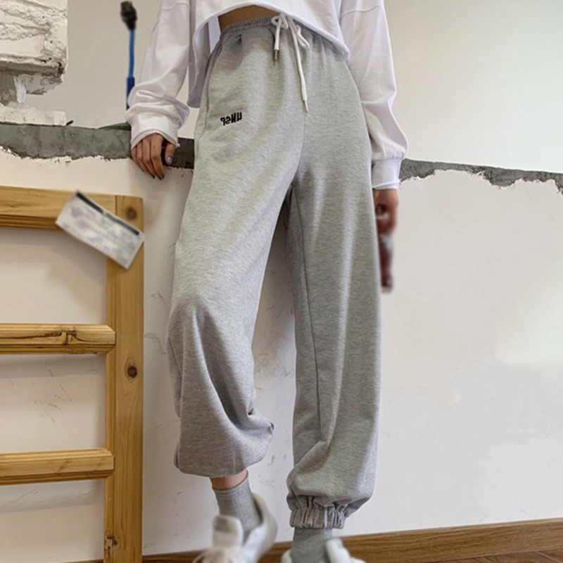 Quần Thể Thao Lưng Cao Chất Liệu Co Giãn Phong Cách Hàn Quốc