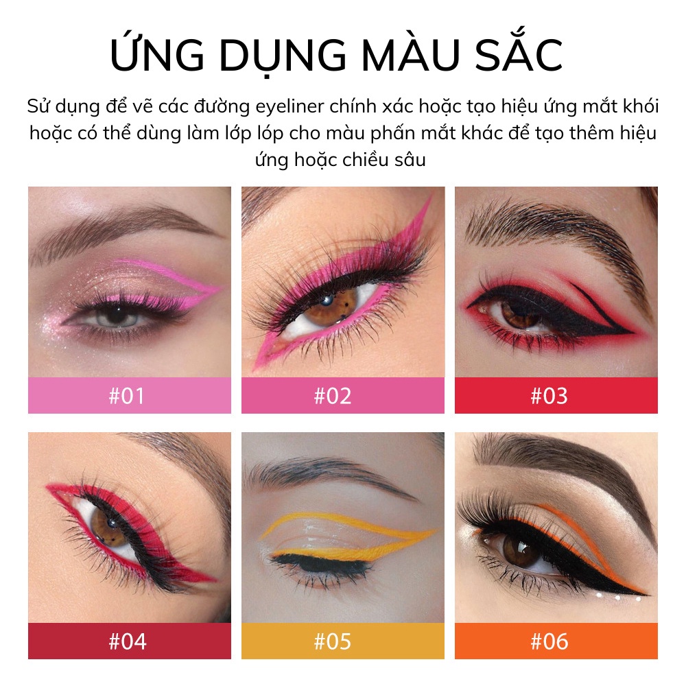 Bút Kẻ Mắt Dạng Gel HANDAIYAN Creme Gel Liner Nhiều Màu Không Thấm Nước Lâu Trôi C3