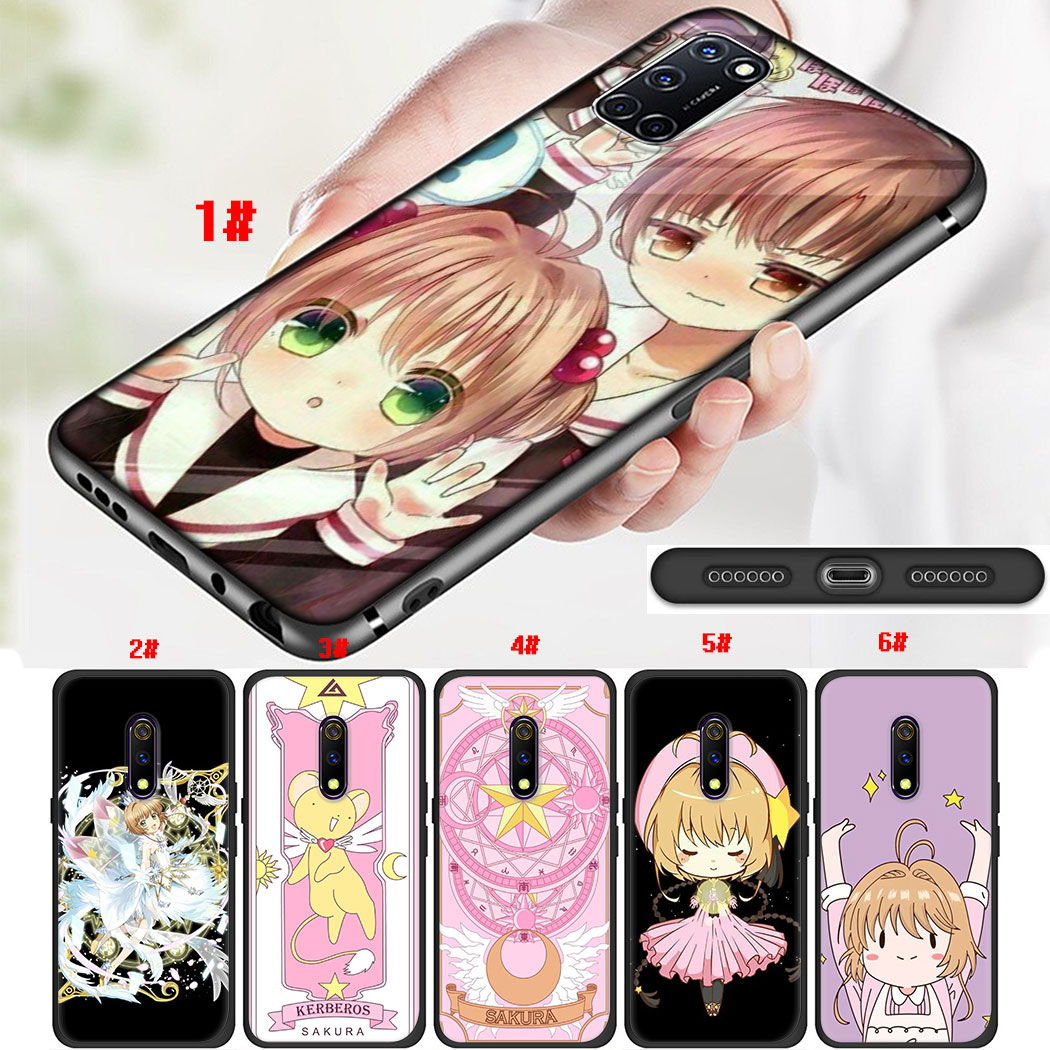 Ốp Điện Thoại Silicon Mềm Đen Hình Thủy Thủ Mặt Trăng Cho Realme Narzo 20 Pro 7 X7 Pro X7 C2 C3 C11 Xc116 Sailor Moon