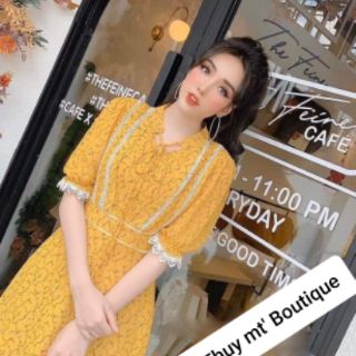 Đầm voan hoa cao cấp