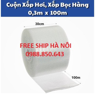 Cuộn Xốp Khí 30cmx100m , Bọc Chống Sốc, Xốp Nổ,xốp khí - Đóng Bọc Hàng - Chống Sốc Bóng Khí Xốp chống sốc gói