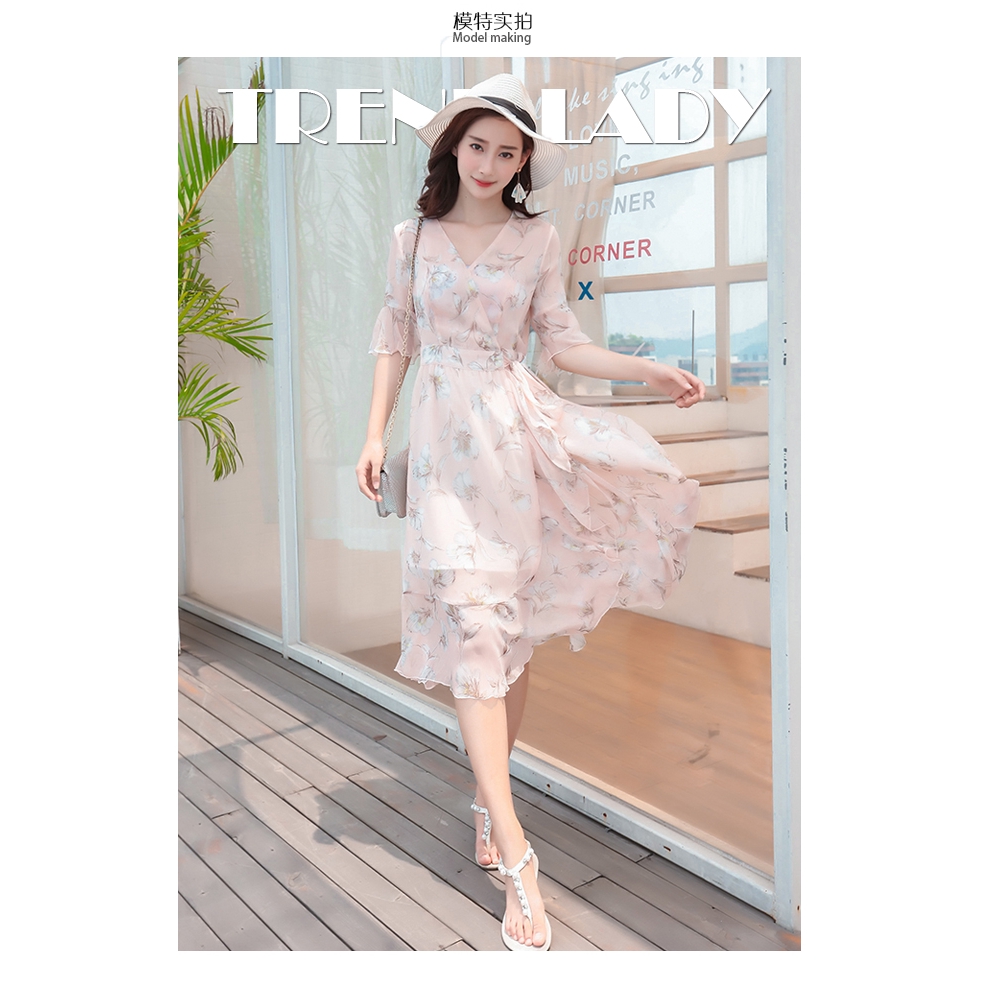 Đầm Voan Dài Tay Xinh Xắn Dành Cho Nữ 2020 | BigBuy360 - bigbuy360.vn