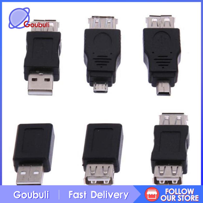 Set 12 Đầu Chuyển Đổi Otg Usb 2.0 A Male Sang Female Micro-B | BigBuy360 - bigbuy360.vn
