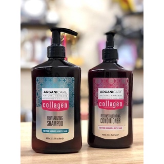 Cặp dầu gội xả Arganicare collagen 400ml