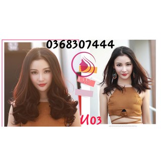 Tóc giả nữ kẹp U 3/4 đầu xoăn lửng💗FREESHIP💗Tóc giả nữ đẹp cao cấp