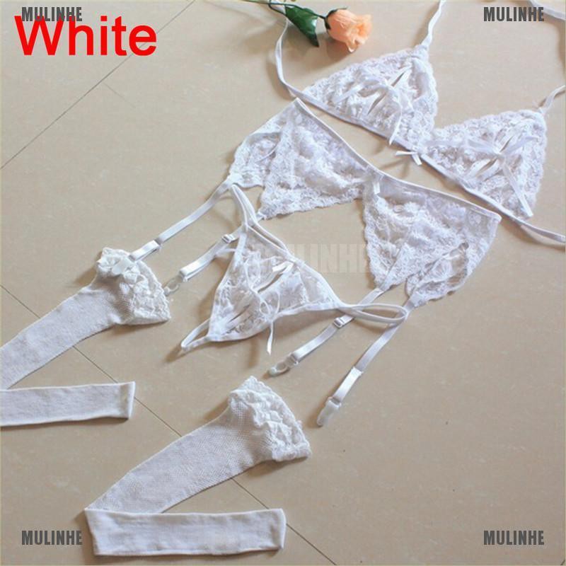 Set 4 Quần Lót Lọt Khe Phối Ren Quyến Rũ Dành Cho Nữ