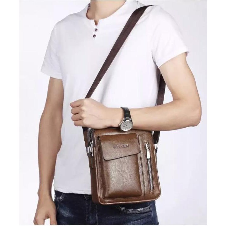 [BẢO HÀNH 1 NĂM] Túi đeo chéo da nam thời trang đựng Ipad, điện thoại, ví, đồ cá nhân KDR-TDC294 | BigBuy360 - bigbuy360.vn