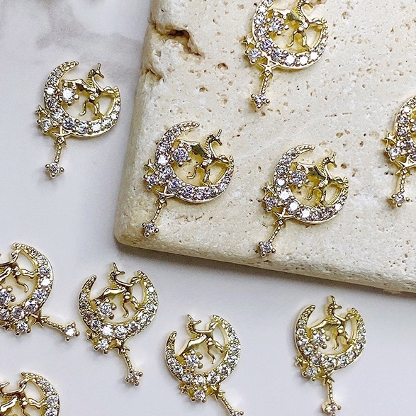 (ảnh thật) Charm Đá Cao Cấp Treo Rung Rinh Đính Móng CD