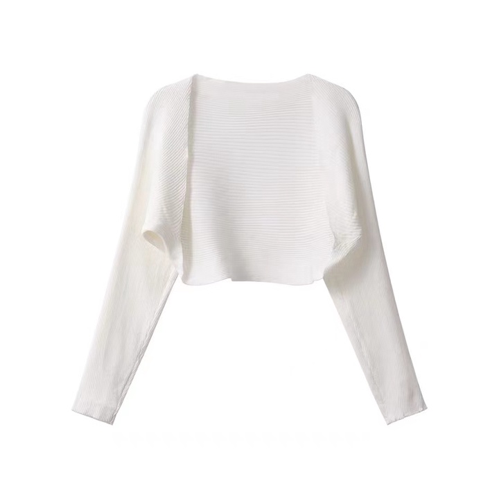 C&m Áo Khoác Cardigan Dệt Kim Mỏng Màu Trắng Chống Nắng Mùa Hè Cho Nữ