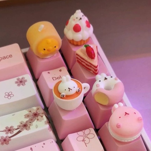 Keycap lẻ Cup Food Coffee Dễ Thương Phím Lẻ
