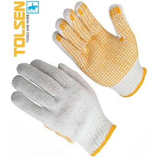 Bao Tay Dệt Kim Đốm Găng Tay Bảo Hộ Lao Động Làm Vườn size XL Garden Gloves TOLSEN 45006