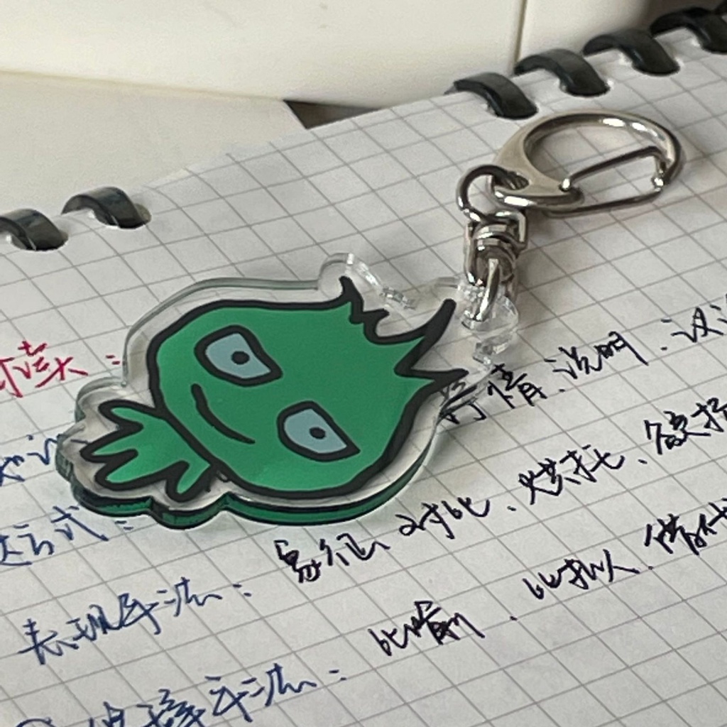 Móc Khóa acrylic Màu Xanh Lá Cây Mặt Dây Chuyền Kungumi ice man YKD