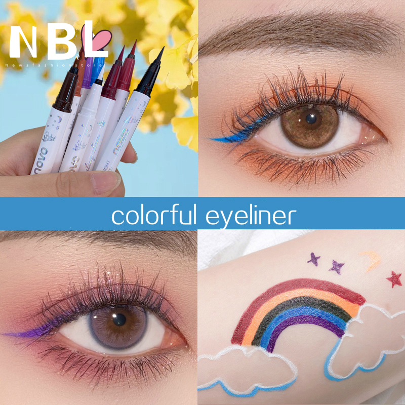 (Hàng Mới Về) Bút Kẻ Mắt Novo Dạng Lỏng Chống Thấm Nước Mềm Mượt Nhiều Màu Sắc