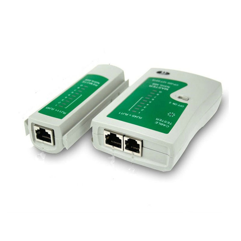 Hộp test mạng đa năng China RJ11/45 (Trắng phối xanh)