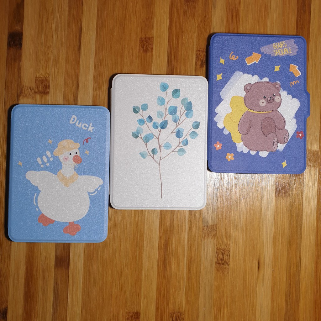 Bao da cover cute cho máy đọc sách Kindle PPW1,2,3,4 và Basic 10th chất liệu nhựa dẻo