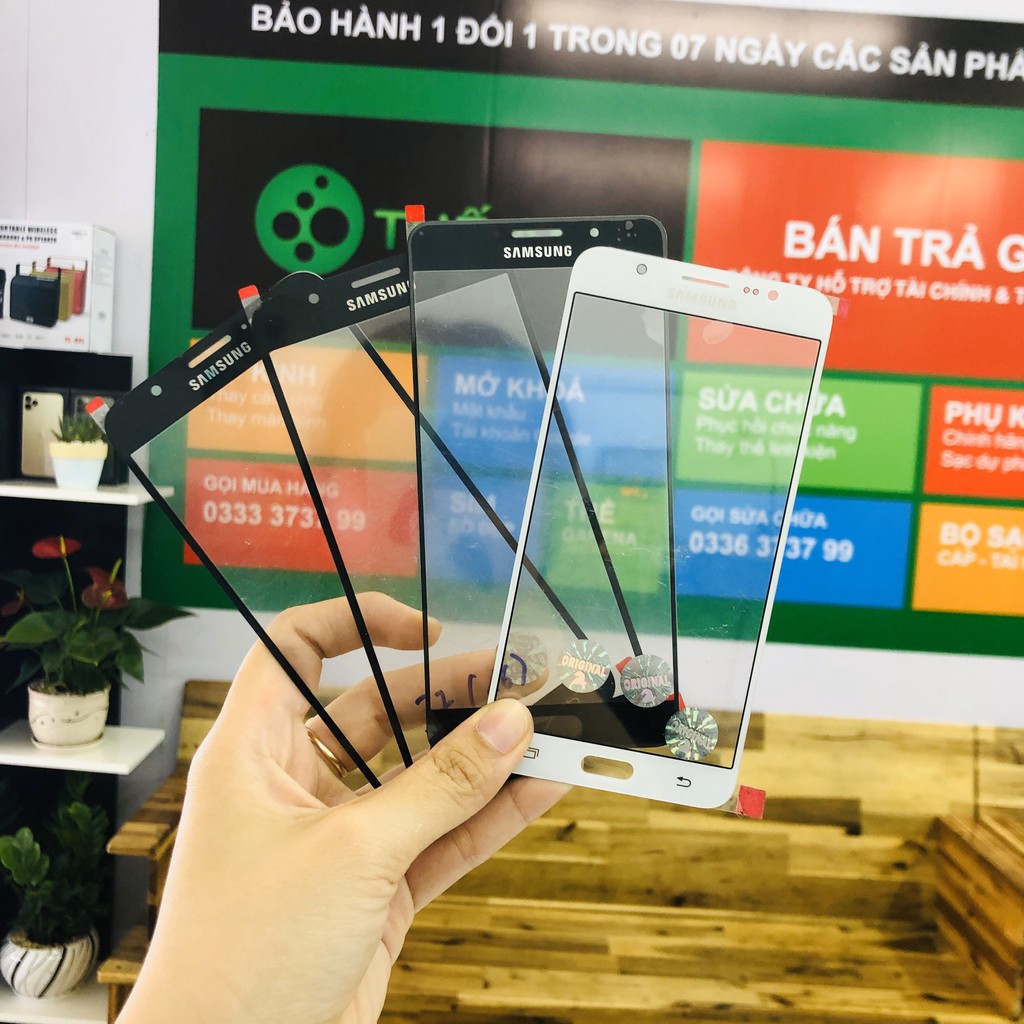 Mặt kính ép J7 2016 / j720 2 màu trắng đen