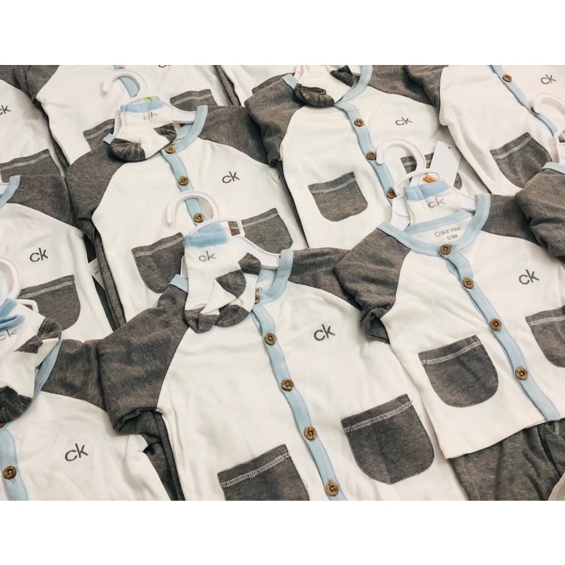 Bộ bé trai cotton len siêu xinh