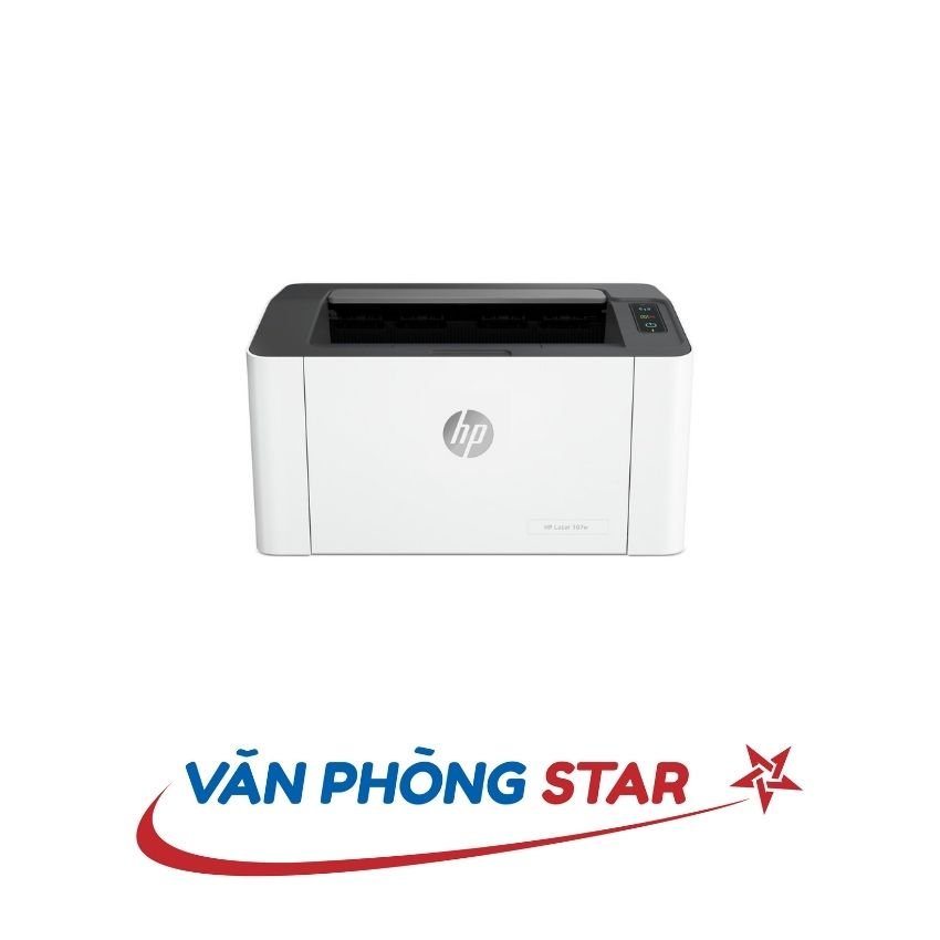 Máy in HP 107W chính hãng mới 100%, tốc độ in 20trang/phút, công nghệ in laser, phù hợp với nhiều không gian làm việc