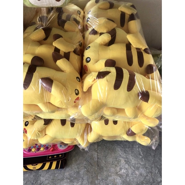 SỈ GIÁ XƯỞNG, GẤU BÔNG PIKACHU NẰM MỀM MỊN SIZE 45CM