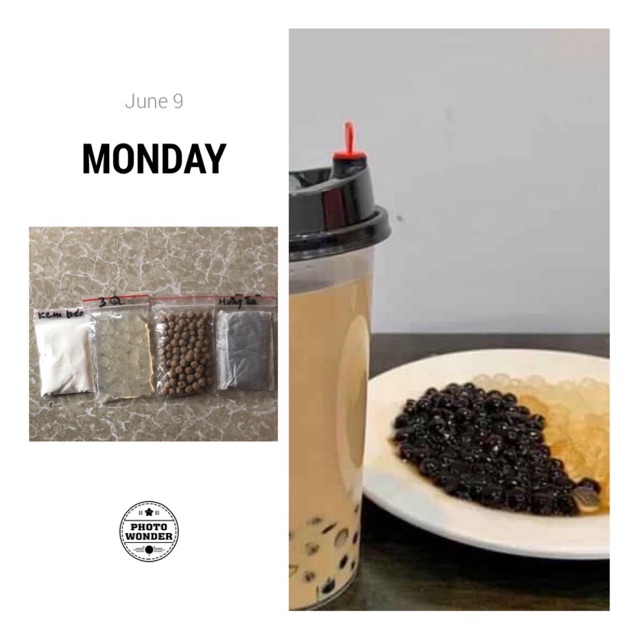 Set trà sữa trân châu thạch 3Q