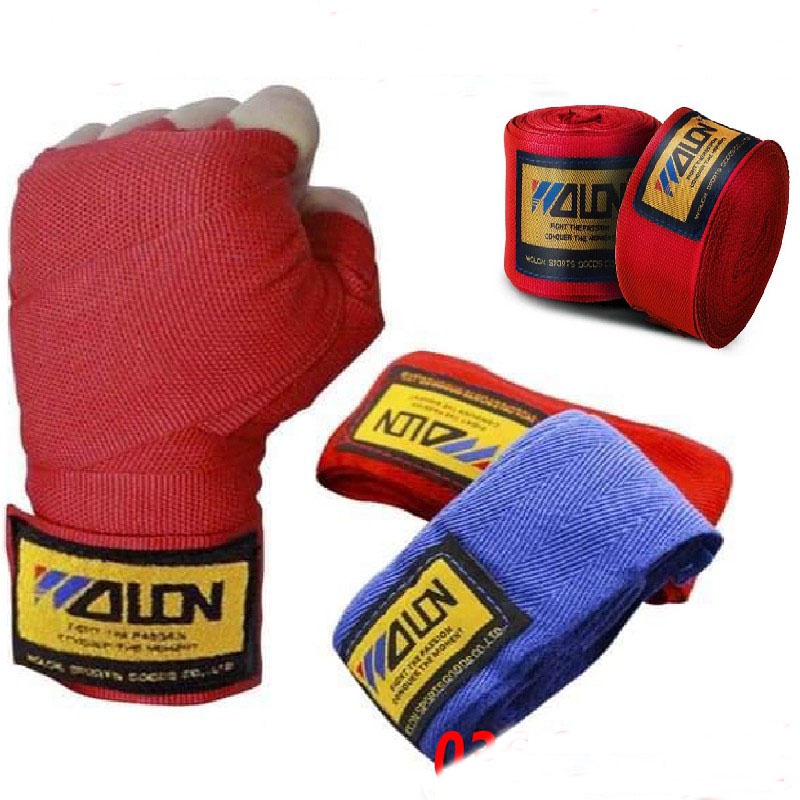 Băng đa boxing quấn tay bảo vệ cổ tay 1.5m - 3m - 5m ( 1 cặp) 2 bên, 100% vải cotton giúp quấn dễ chịu, thoải mái