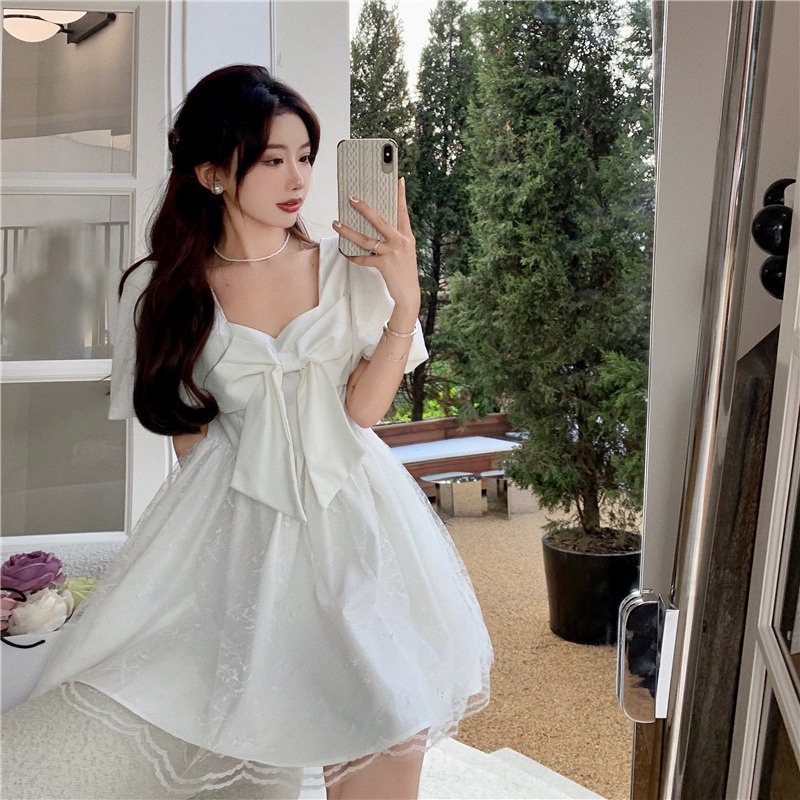 Đầm công chúa Perty tay phồng xinh xắn thời trang mùa hè