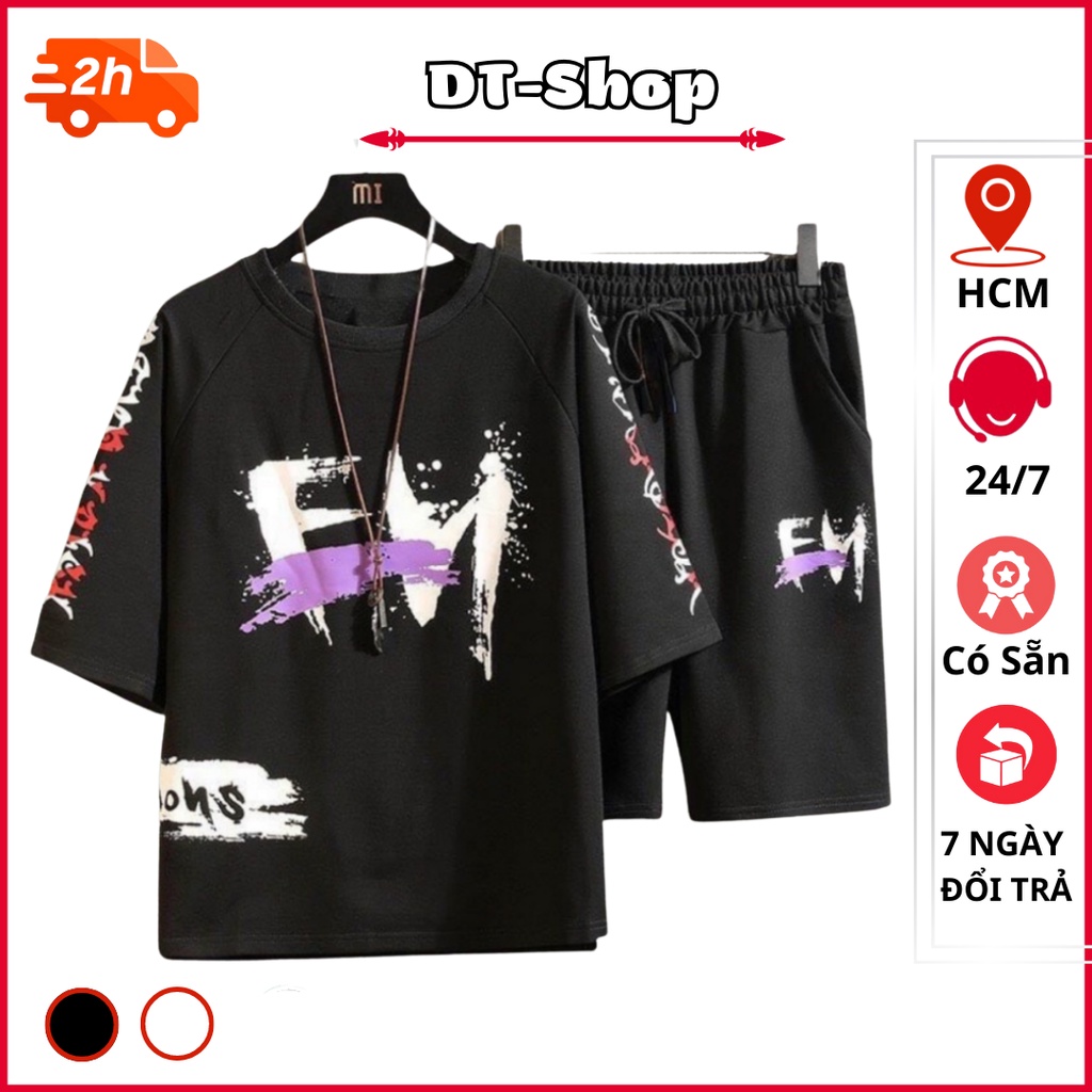 Bộ thể thao nam hè FM chất thun lưới mè thoải mái cho người mặc