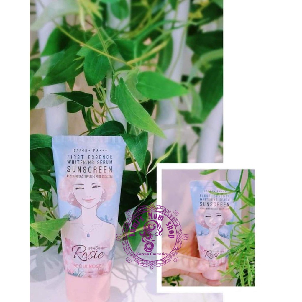 Kem chống nắng Rosie Seoul Rose First Essence Whitening Serum Sunscreen