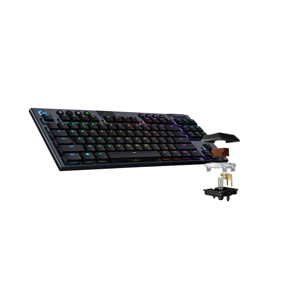 Bàn Phím Cơ Không Dây Logitech G913 RGB TKL - Logitech G913 TKL Lightspeed Wireless - Hàng Chính Hãng