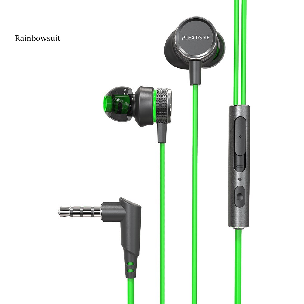 【RB】PLEXTONE G15 3.5mm Wired In-Ear Earphone Volume Control Game Headphone with Mic