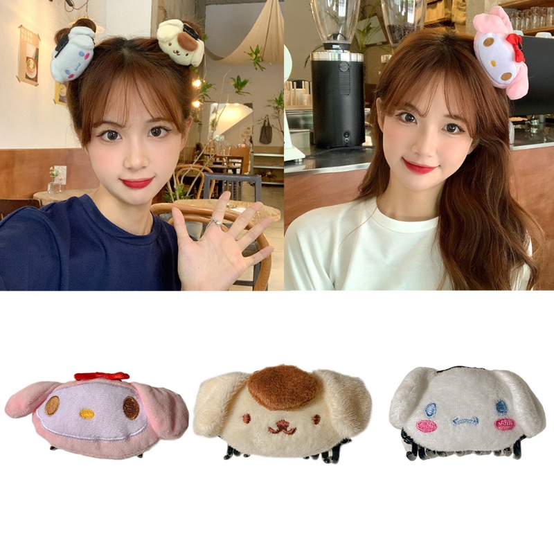 Kẹp Tóc Càng Cua Chống Trượt Hình Thú Bông Hoạt Hình Dễ Thương Thời Trang