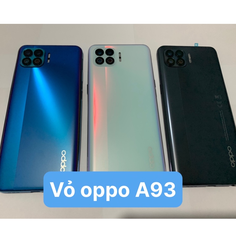 Bộ vỏ zin hãng oppo A93 Full bộ gồm lưng, xương, phím, cụm kính camera