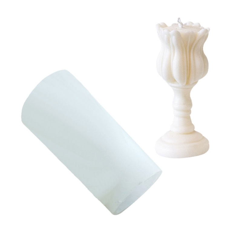 Khuôn Silicone Hình Lọ Hoa Tulip Làm Đồ Thủ Công DIY
