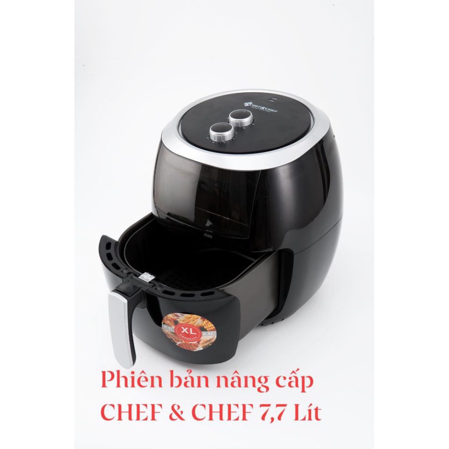 NỒI CHIÊN KHÔNG DẦU CHEF&amp;CHEF 7.7 LÍT CÔNG NGHỆ INVENTER SIÊU TIẾT KIỆM ĐIỆN