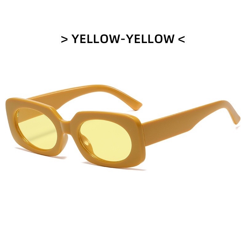 Kính Mát Gọng Vuông Nhỏ Màu Kẹo Phong Cách Retro Thời Trang Cho Nữ