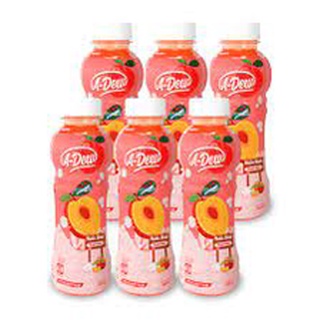 [ NEW ] LỐC 6 CHAI NƯỚC ĐÀO THẠCH DỪA  A-DEW ( 450ML/CHAI )