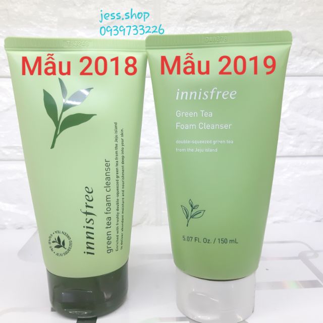 Sữa Rửa Mặt Innisfree Trà Xanh Green Tea Foam Cleanser 150ml