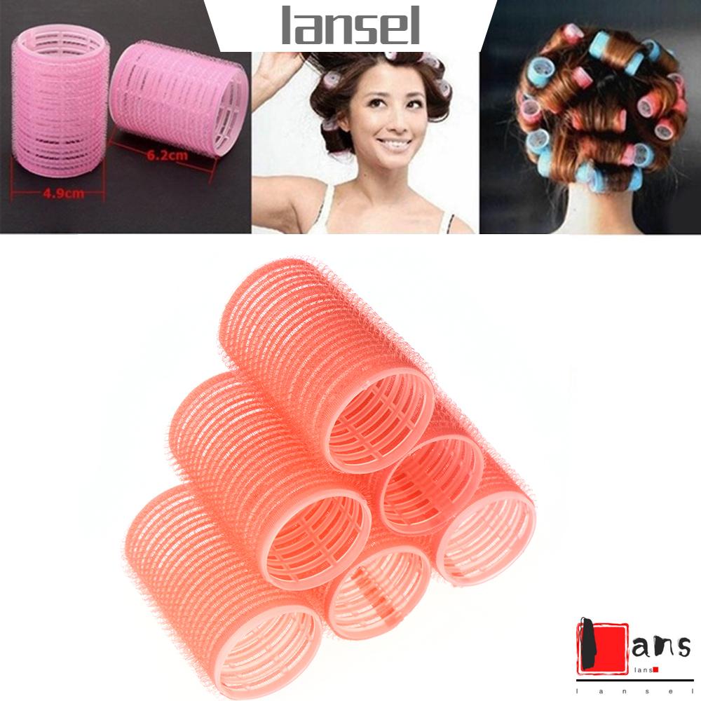 Set 6 Lô Uốn Tóc Xoăn Toàn Diện Nhiều Kích Cỡ Tự Dính Toàn Diện Màu Sắc Ngẫu Nhiên Dành Cho Salon