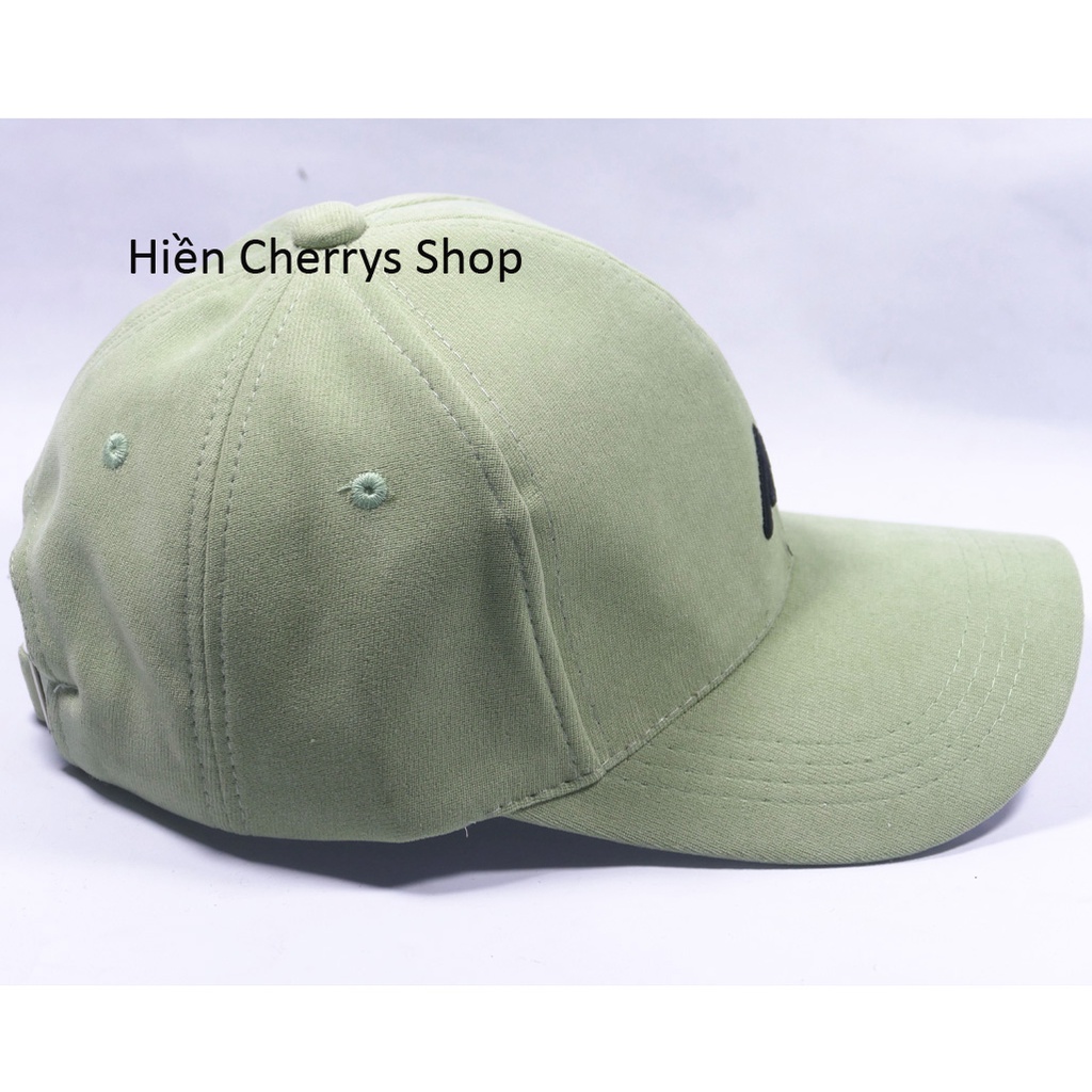 Nón kết thêu hình chữ N &amp; V chất liệu nhung tăm cao cấp form unisex nam nữ