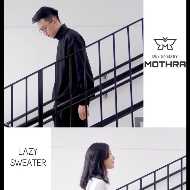 Áo Nỉ cổ lọ "Lazy Sweater"