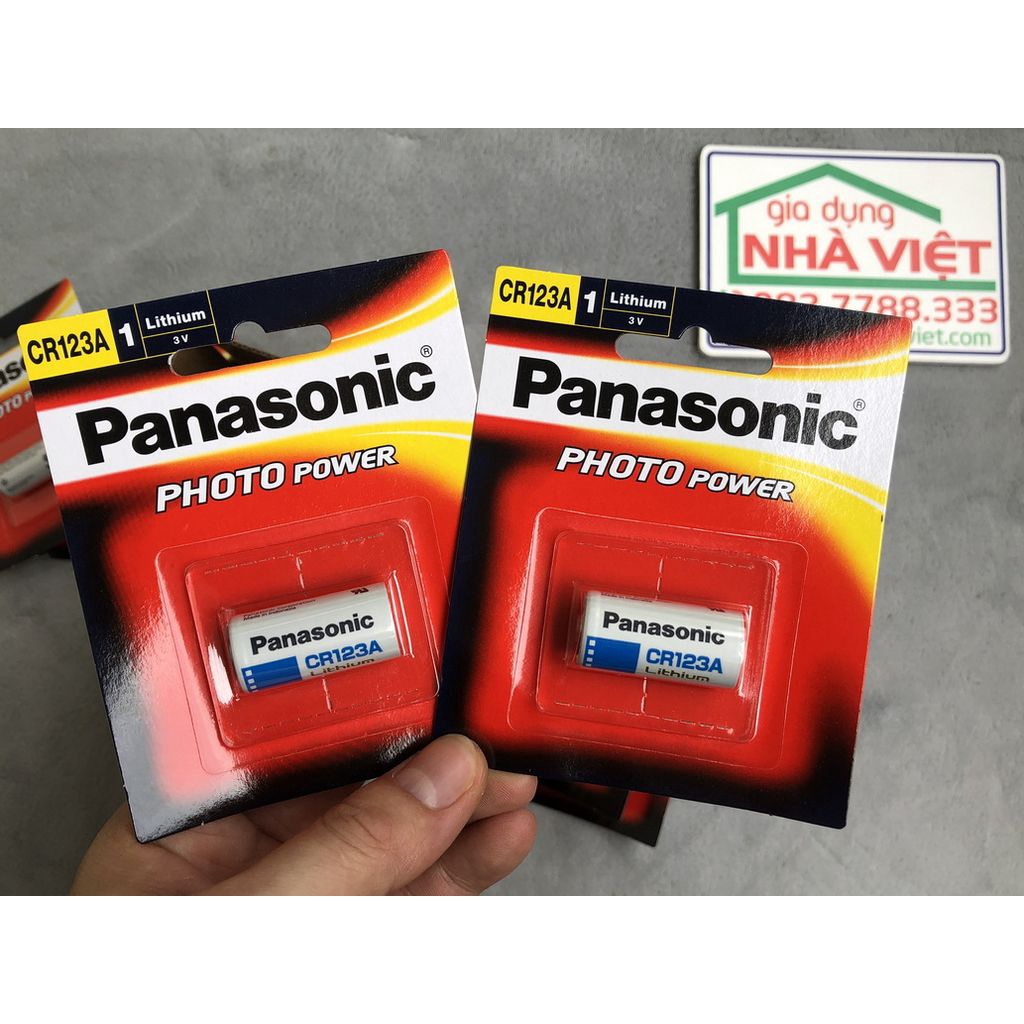 Pin máy ảnh Panasonic CR123A CR123 3V vỉ 1 viên