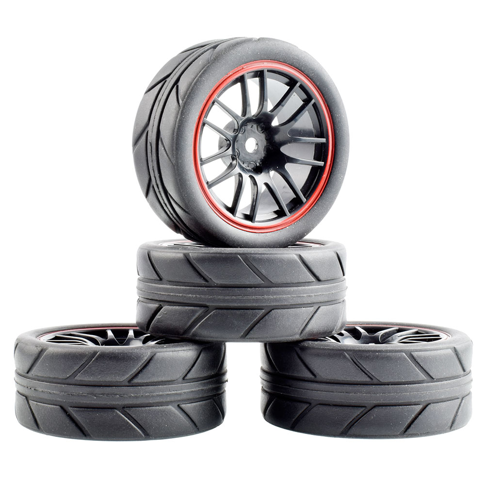 RC 9068-6087 Grip Tires  & Wheel For HSP HPI Tamiya Racing 1:10 On-Road Car