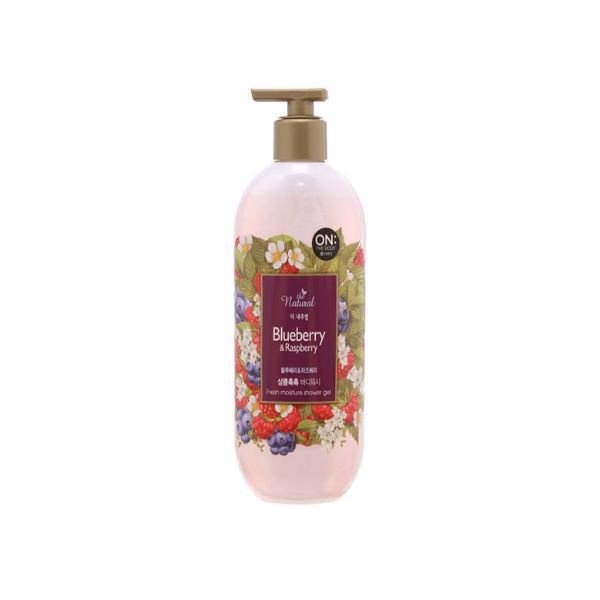 Sữa tắm ON THE BODY Natural Blueberry&amp;Raspberry 500ml