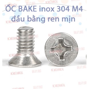 GIAO NHANH - SET 5-10 con ỐC PAKE ĐẦU BẰNG M4 INOX 304