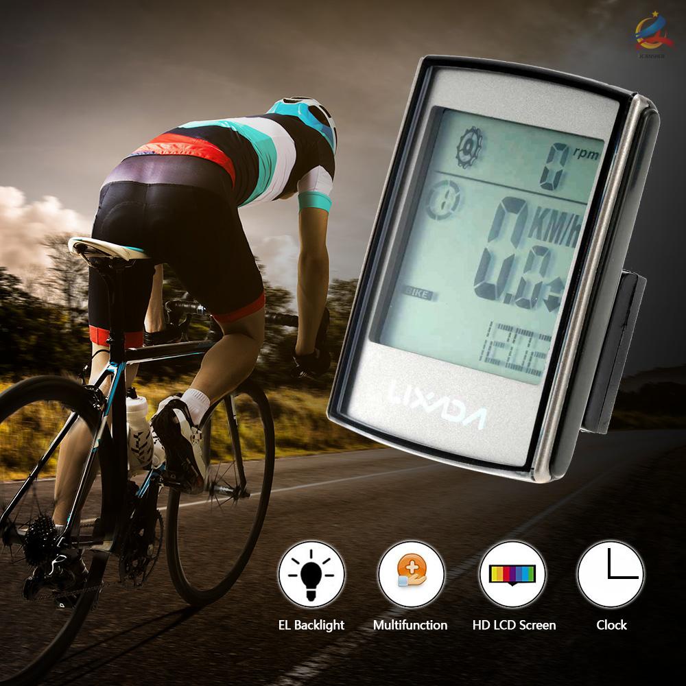 UCAN Lixada Multifunctional 2-in-1 Wireless LCD Bicycle Cycling Computer Speed Cadence Water-resistant