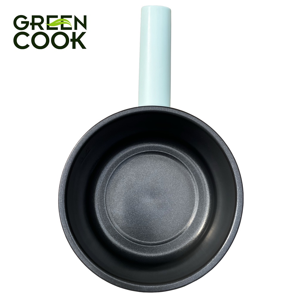 Ca điện đa năng chống dính Green Cook GCEK-05D02 600W 0.5L tiện lợi nấu mì, lẩu mini, đun nước, nấu cơm