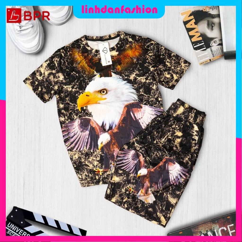 Bộ đồ đi biển nam in hình 3D chất liệu vải thun lạnh co giãn cao cấp mềm mịn mát mẻ AQ004
